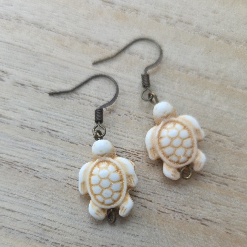 Handmade Turtle Earrings